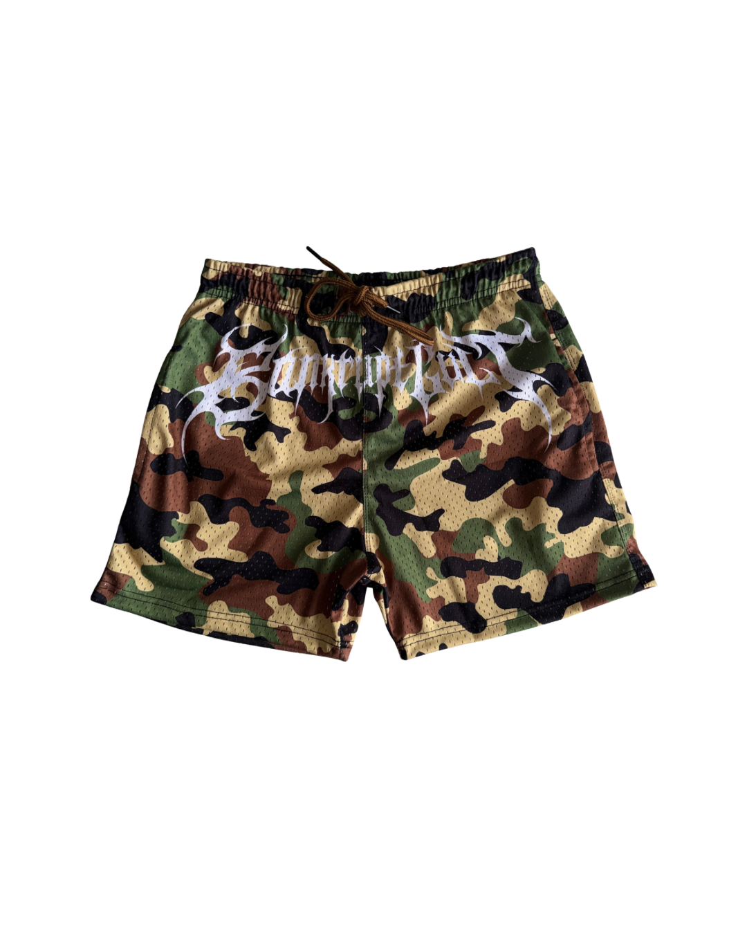 WOODLAND CAMO SHORTS